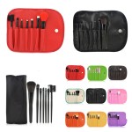Custom Printed Cosmetic Makeup Brush Kit with Pouch