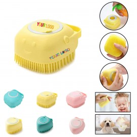 Silicone Massage Bath Brush Scrubber Custom Imprinted