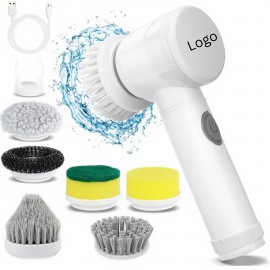 Custom Imprinted Cordless Rechargeable Electric Spin Scrubber Kit
