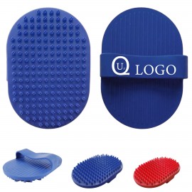 Pet Plum Bath Brush Logo Branded