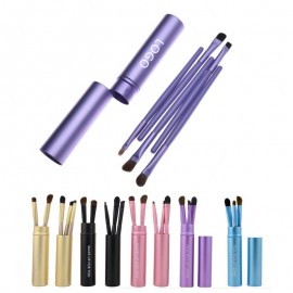 Cosmetic Make Up Eye Brush Set Kit With Aluminum Case Logo Branded