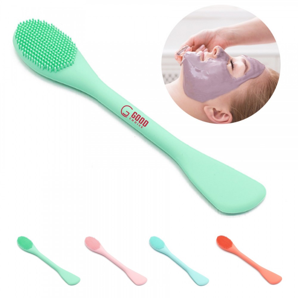 Logo Branded Double-Sided Facial Mask Brush