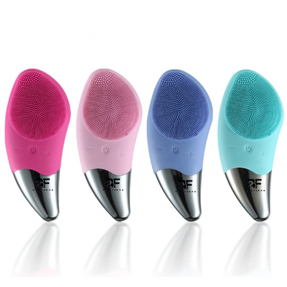 Silicone Facial Waterproof Electronic Brush & Massager Deep Cleansing Logo Branded