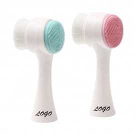 Custom Imprinted Double-Sided Facial Cleansing Brush  Custom Imprinted Double-Sided Facial Cleansing Brush