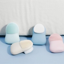 Silicone 2 in 1 Face Brush Double Sided Facial Cleansing Brush Logo Branded  Silicone 2 in 1 Face Brush Double Sided Facial Cleansing Brush Logo Branded