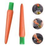 Carrot Shaped Oil Brush Custom Printed