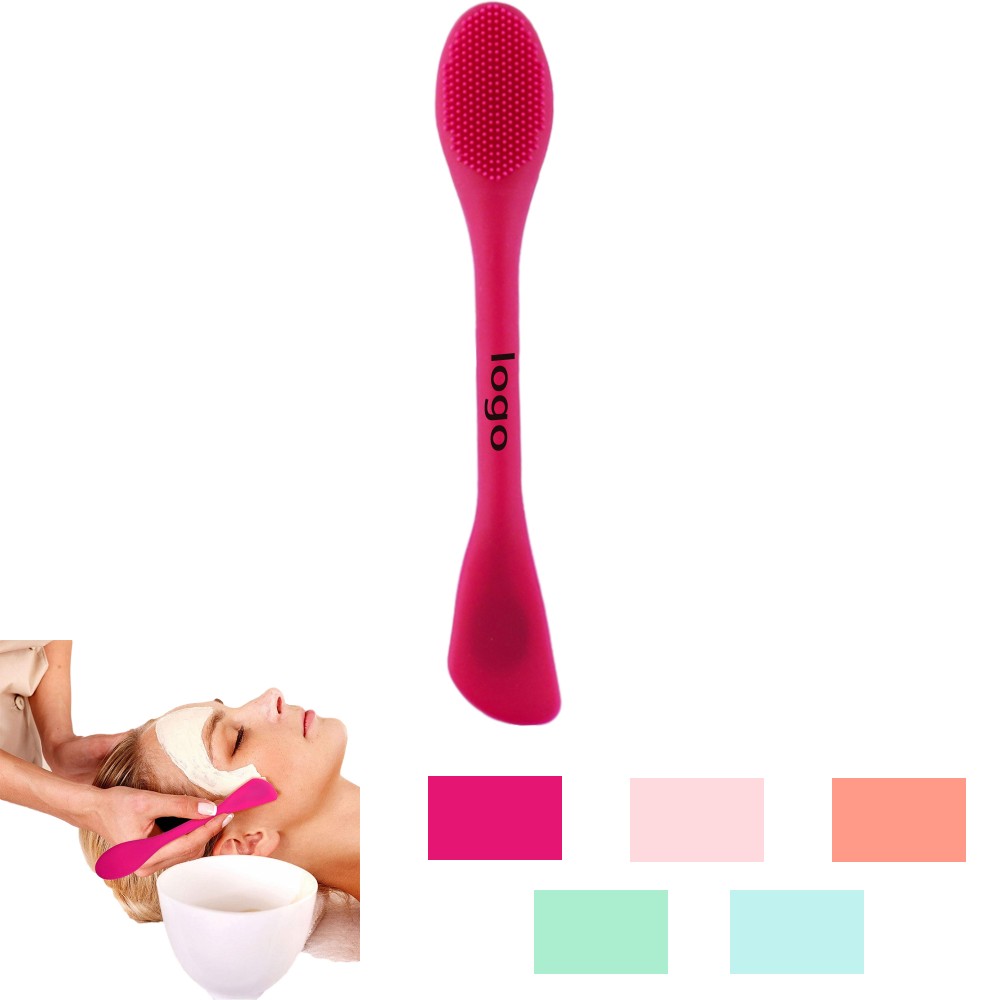 Custom Imprinted Silicone Double Head Mask Brush Custom Imprinted Silicone Double Head Mask Brush