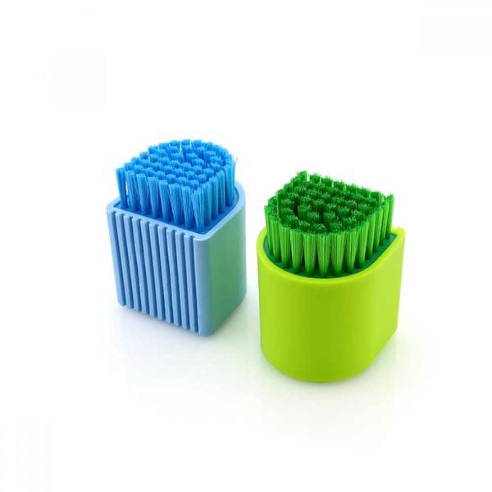 Logo Branded Three Uses Silicone Laundry Brush