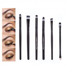 Logo Branded 6Pcs Eye Makeup Brushes Set