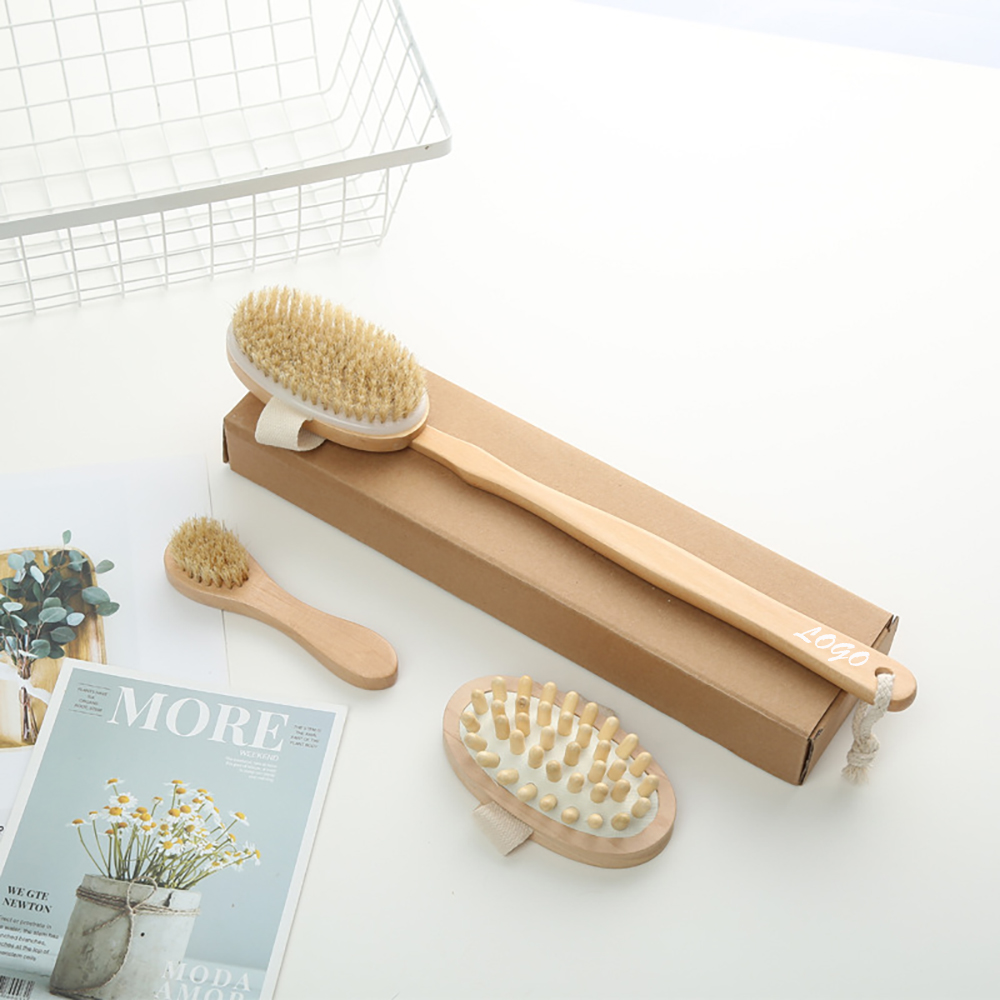 Logo Branded Bath Brush Set Logo Branded Bath Brush Set