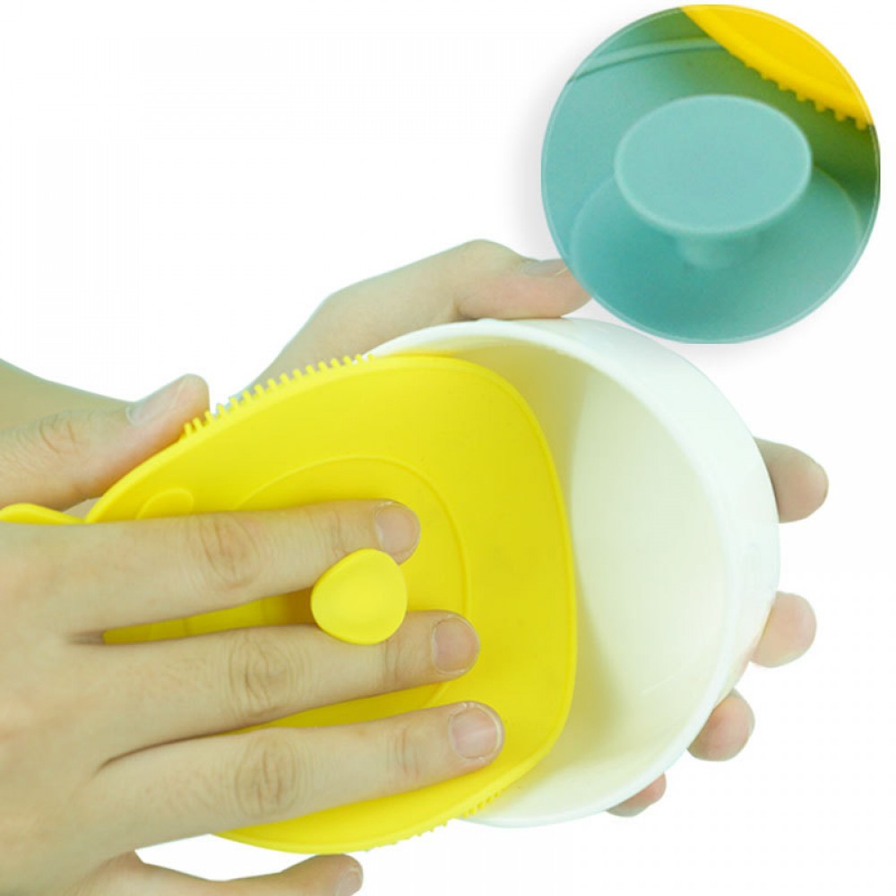 Custom Imprinted Silicone Suctorial Cleaning Brush Custom Imprinted Silicone Suctorial Cleaning Brush