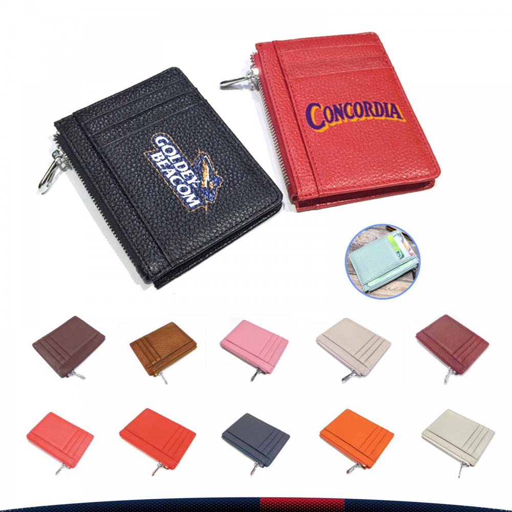 Custom Imprinted Hoolt Zipper Wallet Card Holder