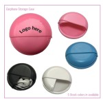 Small Earphone Round Caddy Case Logo Branded