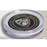 1.75" Round Plastic Coin Case Custom Imprinted