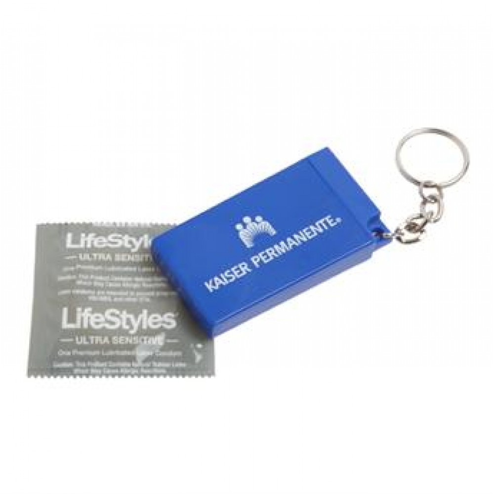 Logo Branded Condom Keychain Logo Branded Condom Keychain
