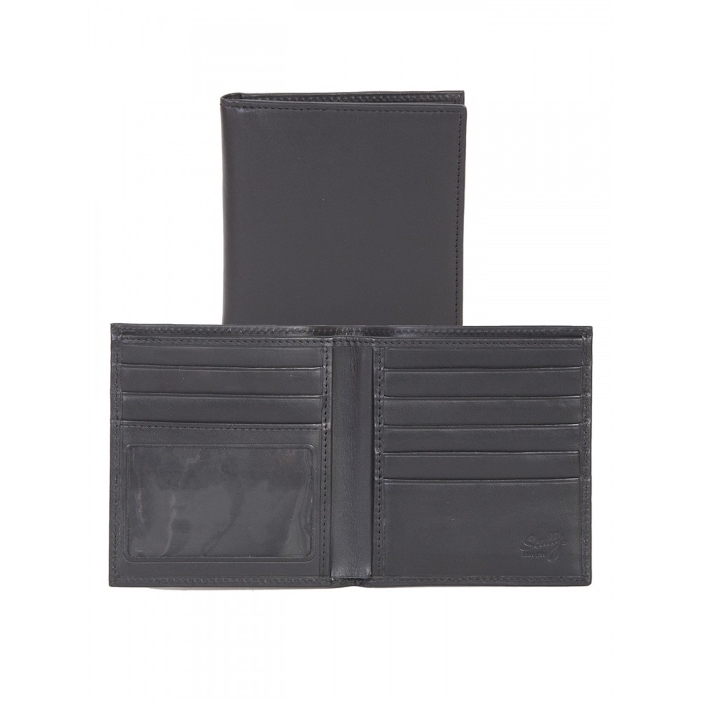 Custom Imprinted Harness Calf Leather Hipster Wallet w/ ID Window Custom Imprinted Harness Calf Leather Hipster Wallet w/ ID Window