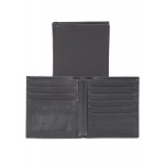 Custom Imprinted Harness Calf Leather Hipster Wallet w/ ID Window