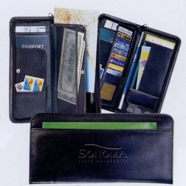 Custom Printed Rendezvous Travel Wallet (Black)