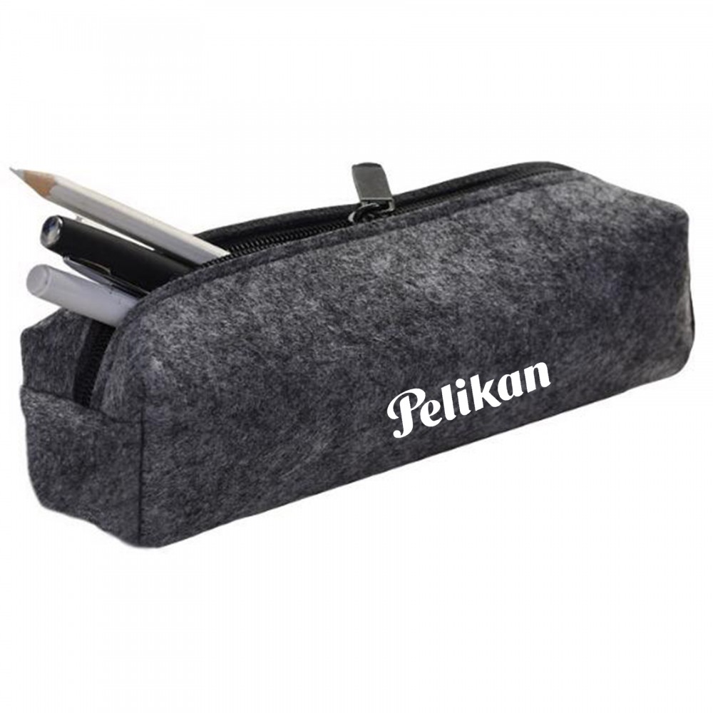 Custom Printed Felt Material Zippered Pencil Case Custom Printed Felt Material Zippered Pencil Case