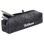 Custom Printed Felt Material Zippered Pencil Case