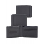 Custom Printed Plonge Leather Slim Billfold Bi-Fold Wallet w/ RFID Theft Protection