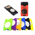 Silicone Phone Wallet with Mirror Logo Branded