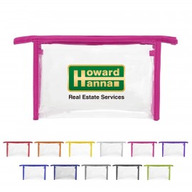 Custom Printed Travel Clear Cosmetic Bag