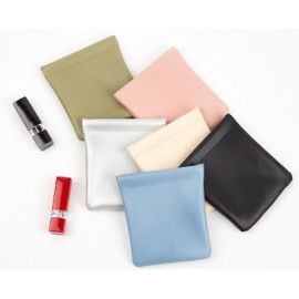 Logo Branded 5" X 5" PU Automatic Storage Bag Logo Branded 5" X 5" PU Automatic Storage Bag