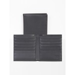 Harness Calf Leather Hipster Wallet Logo Branded