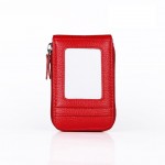 Genuine Leather RFID Blocking Card Holder Custom Imprinted