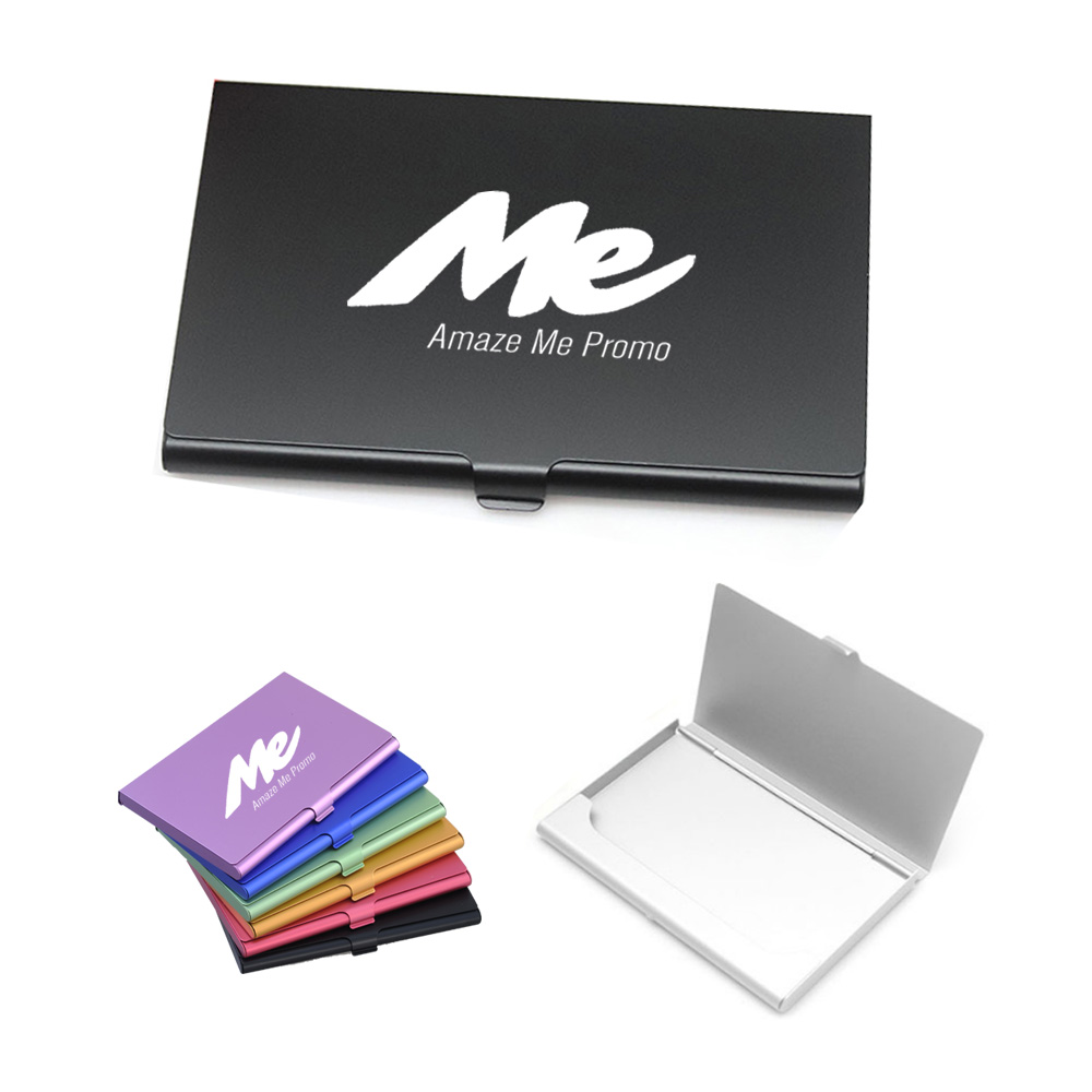 Aluminum Alloy Credit Card Holder Logo Branded