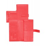 Custom Printed Plonge Leather Tab Clutch Wallet w/ RFID Theft Protection