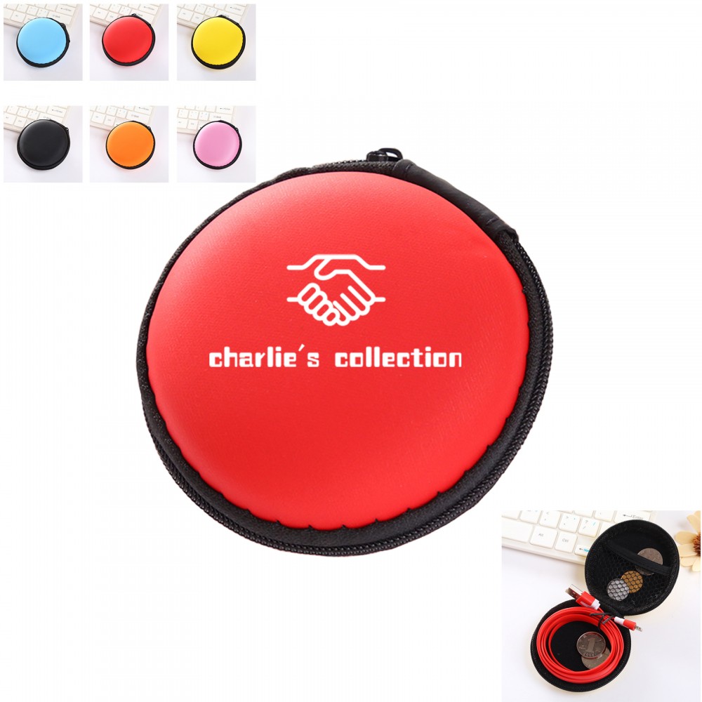Custom Imprinted Hard Earphone Case Headphone Organizer Coin Purse Custom Imprinted Hard Earphone Case Headphone Organizer Coin Purse