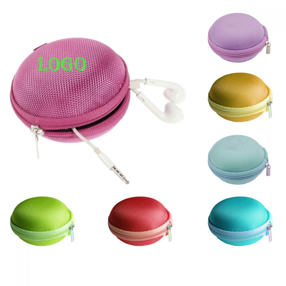Logo Branded Global EVA Earbud Pouch Coin Purse With Zipper Logo Branded Global EVA Earbud Pouch Coin Purse With Zipper