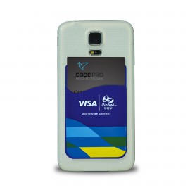 Silicone Phone Wallet - Full-color Logo Branded