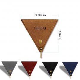 Custom Imprinted PU Leather Vintage Triangular Key Purse