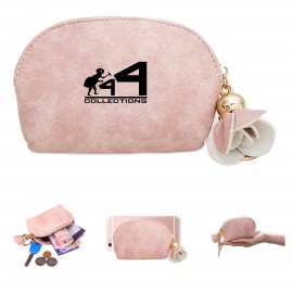 Logo Branded Zipper Flower Mini Coin Purse  Logo Branded Zipper Flower Mini Coin Purse