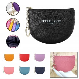 Mini Zipper Change Wallet Logo Branded