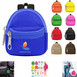 Custom Printed Backpack-Style Zippered Coin Purse Charm