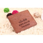 Leather Credit Card Holder Two Sides Custom Imprinted