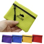 Custom Printed Oxford Cloth Mini Zipper Coin Purse