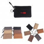 Canvas Portable Mini Wallet Buckle Key Card Bag Coin Purse Custom Printed