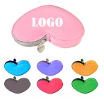 Logo Branded PU Leather Heart Coin Purse