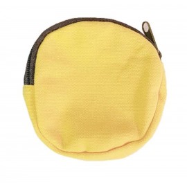 Custom Printed Coin Zipper Round Canvas Storage Pouch Custom Printed Coin Zipper Round Canvas Storage Pouch