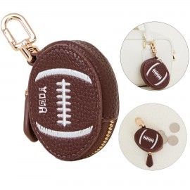 Mini Rugby-Shaped Coin Purse Custom Imprinted