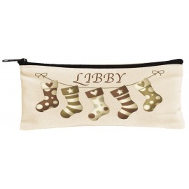 Canvas Utility with Black Zipper Custom Imprinted  Canvas Utility with Black Zipper Custom Imprinted