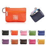Logo Branded Leather Coin Purse