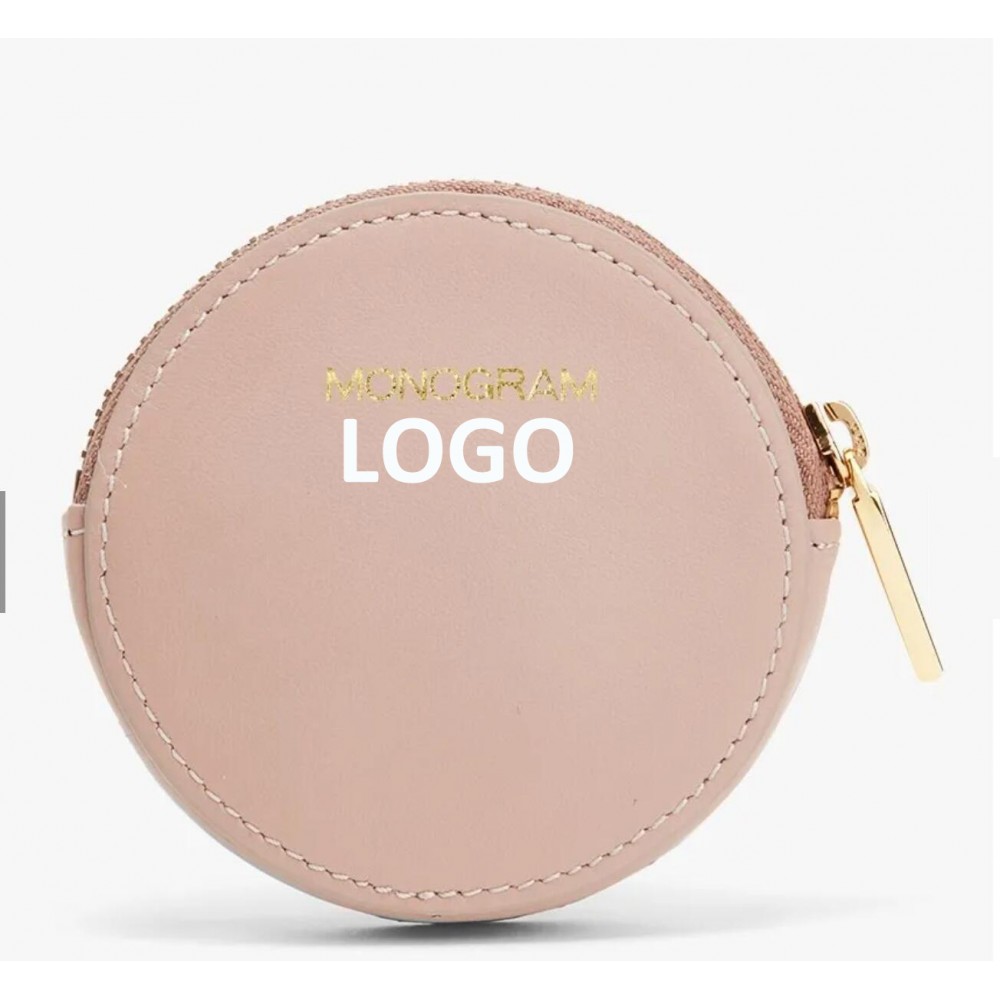 Custom Printed Custom Leather Rounded Coin Case