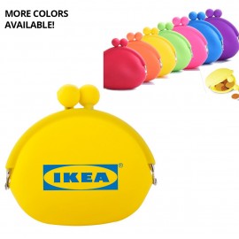 Logo Branded Silicone Ladies Mini Coin Purse