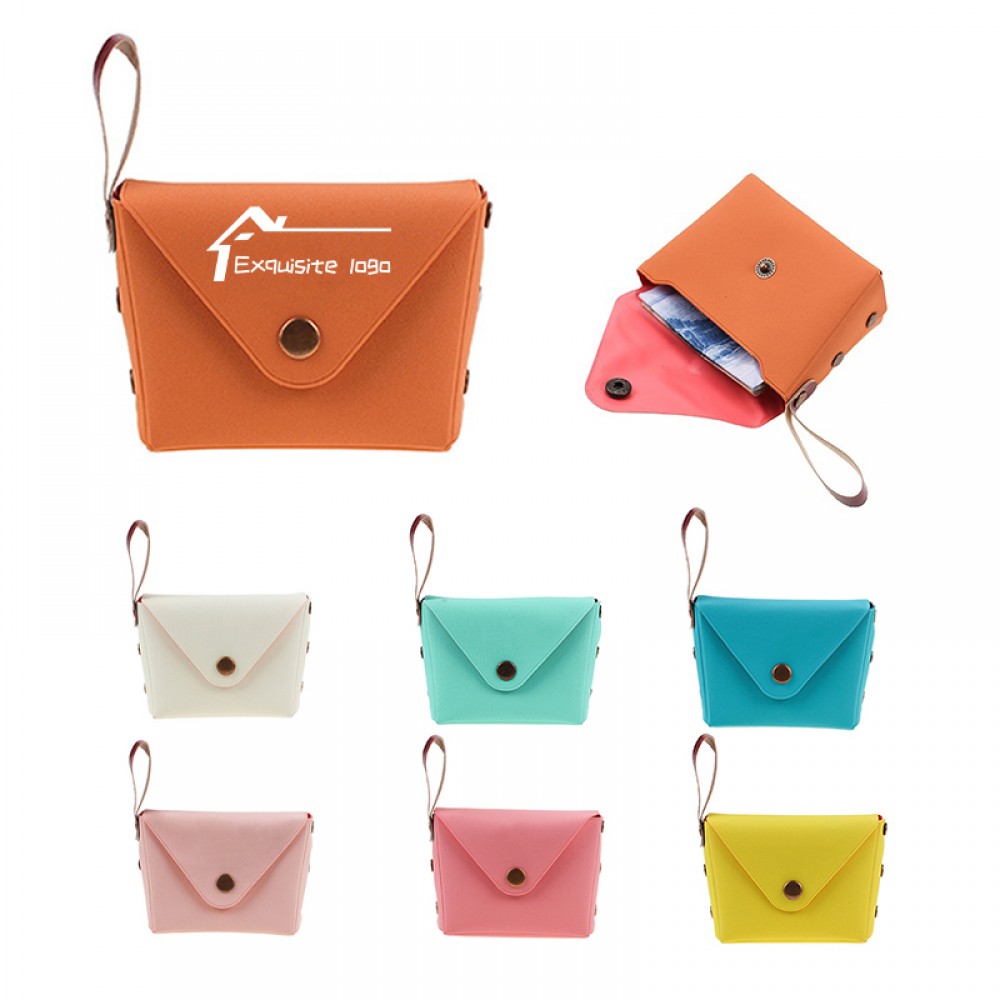 Cute Candy Color Small Coin Purse Logo Branded